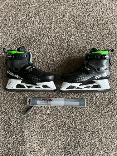 Used Bauer Regular Width Size 9 Konekt Hockey Goalie Skates