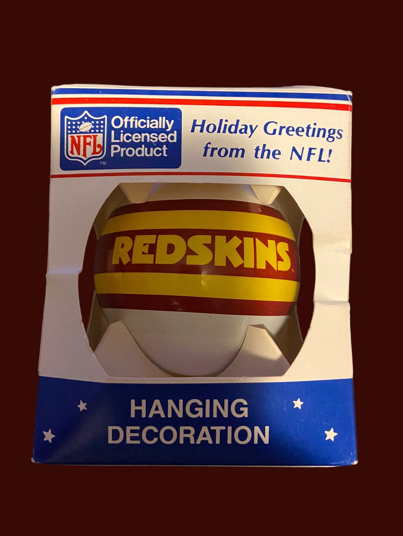 NFL Football Washington Commanders Helmet Christmas Ornament 