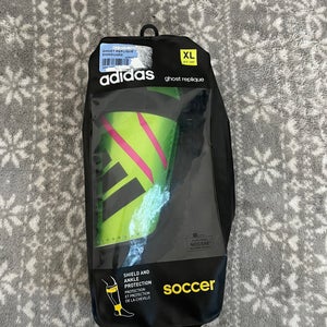 New Unisex XL Adidas Shin Guards With Ankle Sock