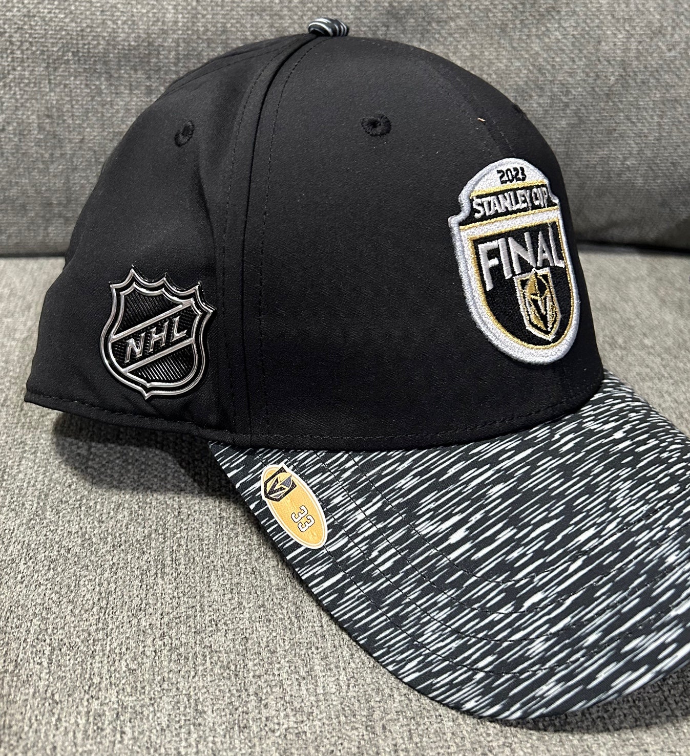 Men's Fanatics Branded Gray Vegas Golden Knights 2023 Stanley Cup Champions  Stretch Flex Hat