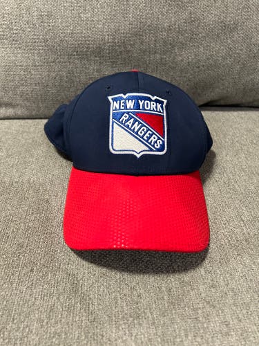 New York Rangers Adidas Locker Room HAT Lindy Ruff Coach Player Team Issue