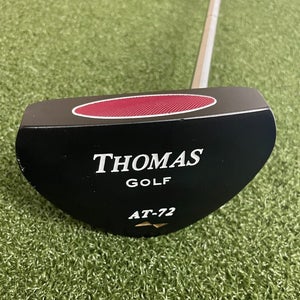 Thomas Golf AT-72 Mallet Putter RH Steel Shaft ~35"HC / NEW GRIP / VGC /  jj8029