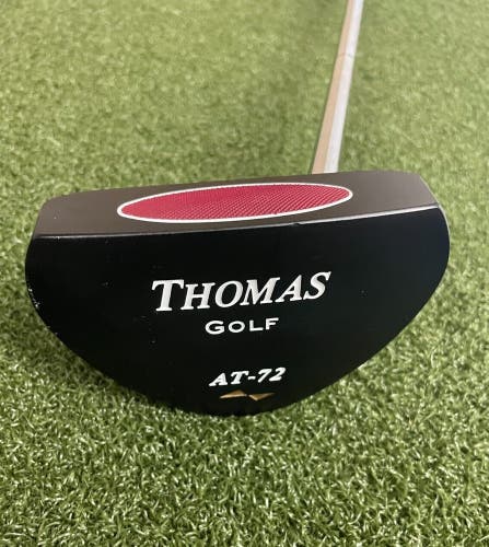Thomas Golf AT-72 Mallet Putter / RH / Steel Shaft ~35"/ HC / NEW GRIP /  jj8029