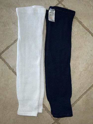 Blue And White Used CCM Socks
