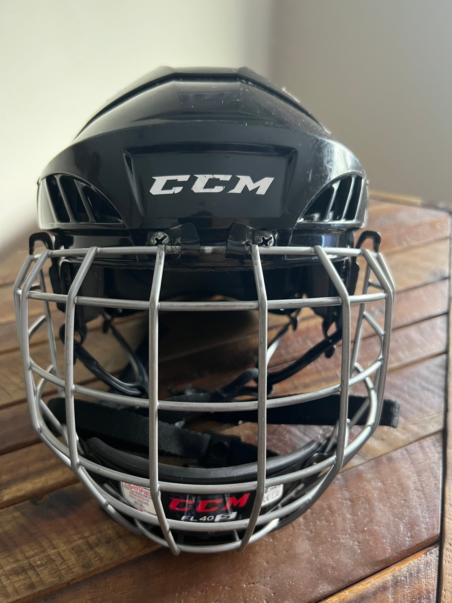 Used Small CCM FL40 Helmet with Cage