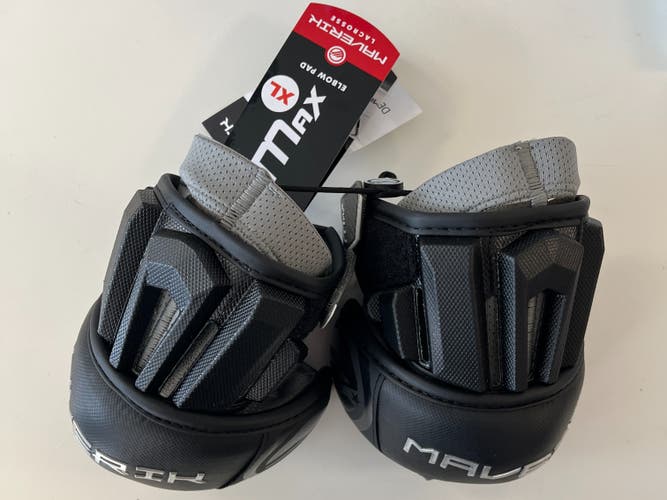 New Adult Extra Large Black Maverik Max Arm Elbow Pads