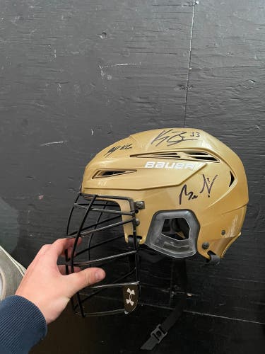 Toronto rock Bauer lacrosse helmet St.Patrick’s day