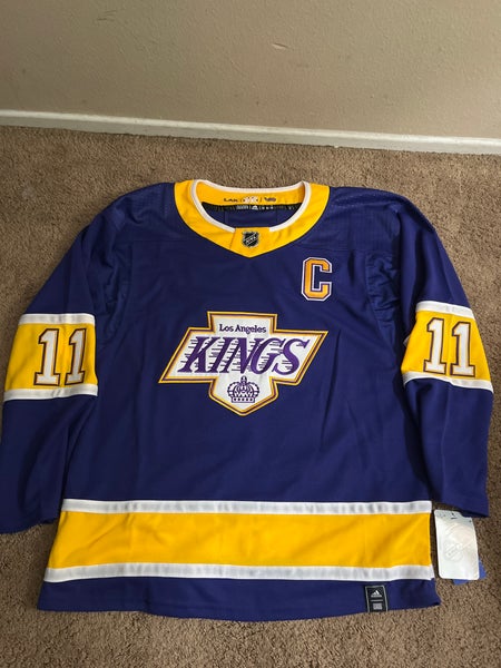 New 2021 Reverse Retro Los Angeles Kings Anze Kopitar Jersey In Size 52 (L)