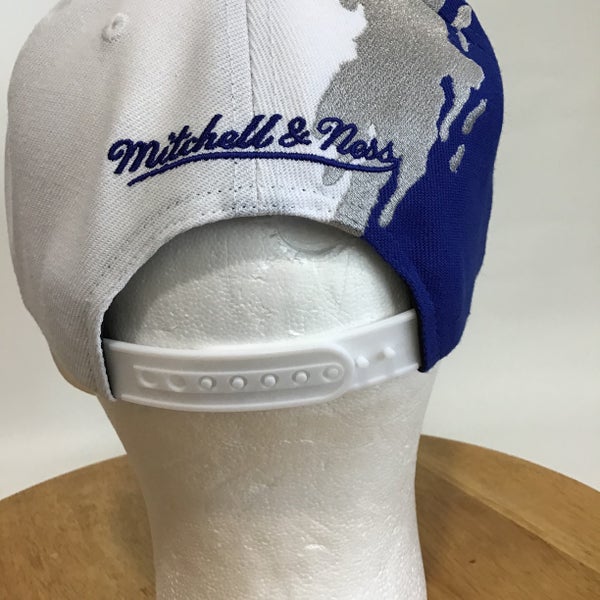 Mitchell & Ness, Accessories, La Lakers Nba Mitchell Ness Hat 3d Script  Two Tone Logo Black Light Blue Cap