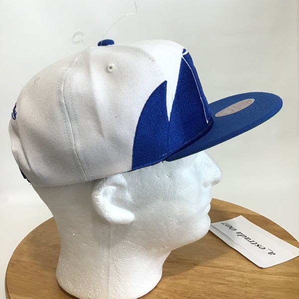 Men's Mitchell & Ness Royal/White Duke Blue Devils Paintbrush Snapback Hat