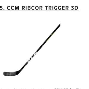 Pro Stock RibCor Trigger 3D PMT Hockey Stick (wrapped As Super tacks), Senior Left Hand P88