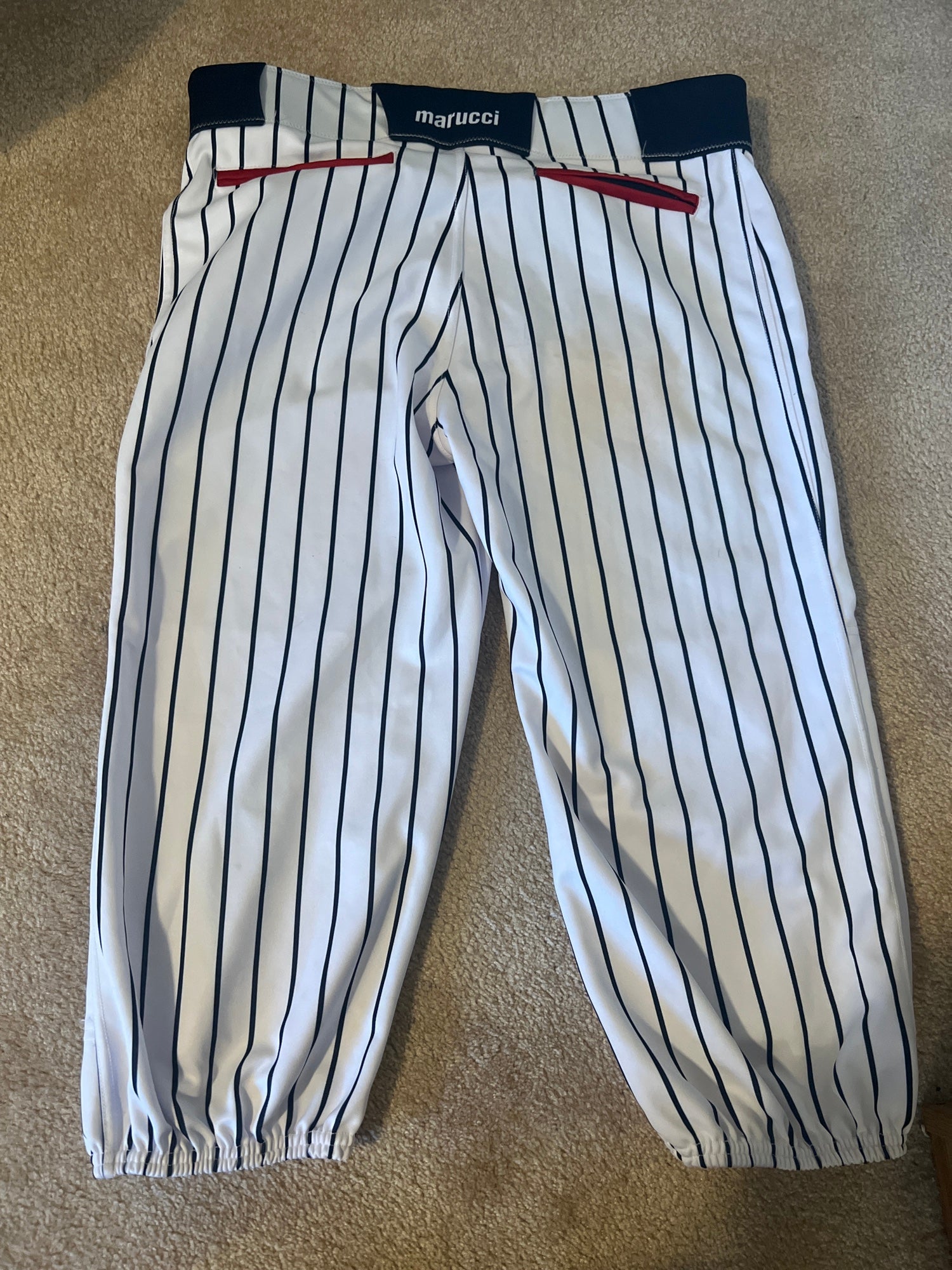 EvoShield Salute Pinstripe Knicker Pants - White-Black Youth Medium