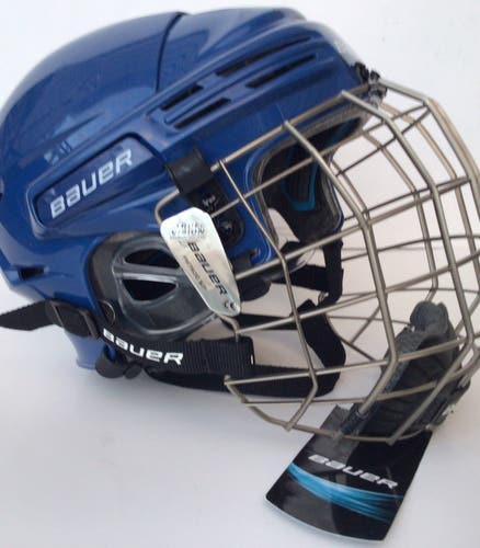 New Small Junior Size S Bauer BHH 7500 Helmet with Bauer Cage S