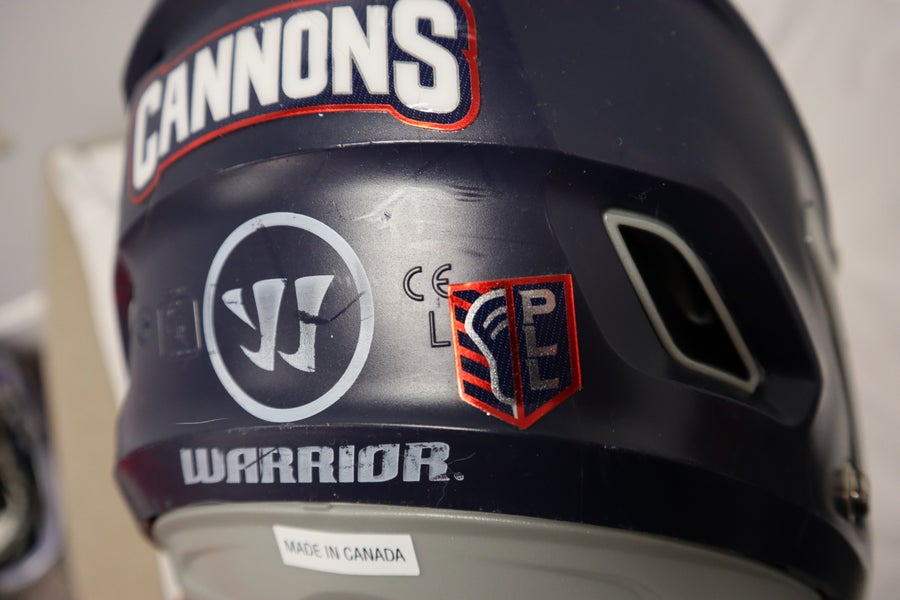 GAME WORN/SIGNED* PLL Cannons XRS Helmet (Donville #33)