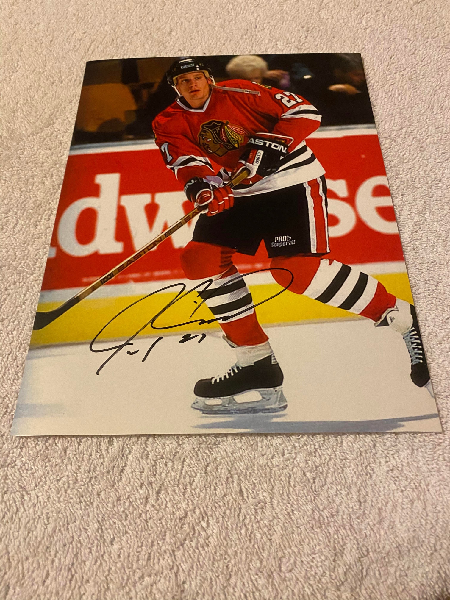 Chicago Blackhawks NHL Jeremy Roenick Autographed 8 x 10 Photo