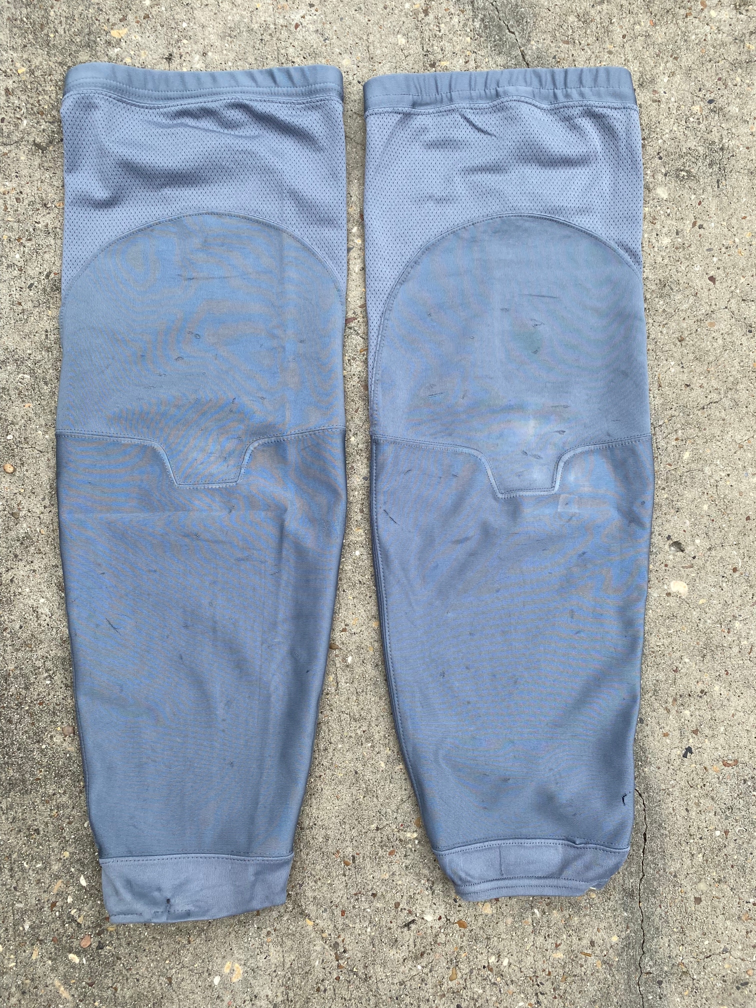 Adidas Edge Pro Stock Hockey Shin Pad Socks Dark Grey KEVLAR 4148
