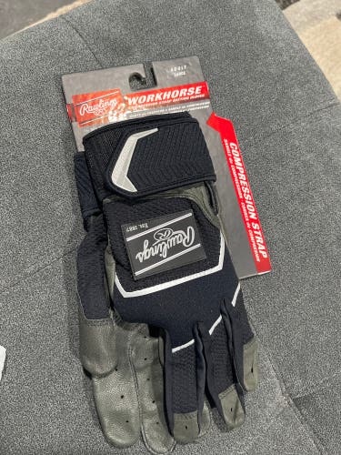 New Large Rawlings Workhorse Batting Gloves