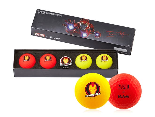 Volvik Marvel Limited Edition Marvel Golf Ball Gift Packs - Iron Man 2.0