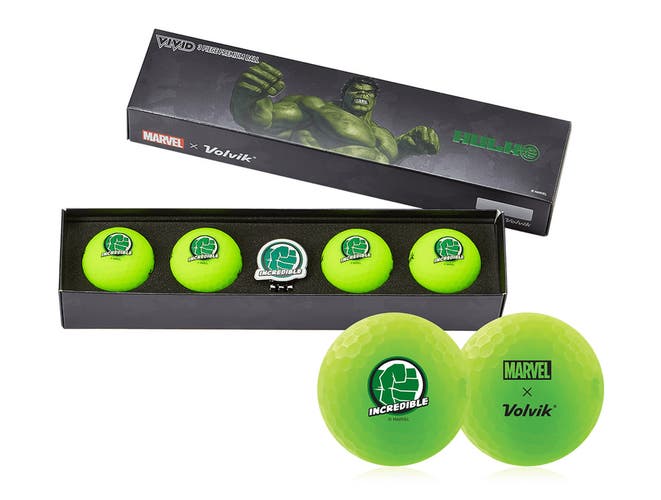 Volvik Marvel Limited Edition Marvel Golf Ball Gift Packs - Incredible Hulk 2.0