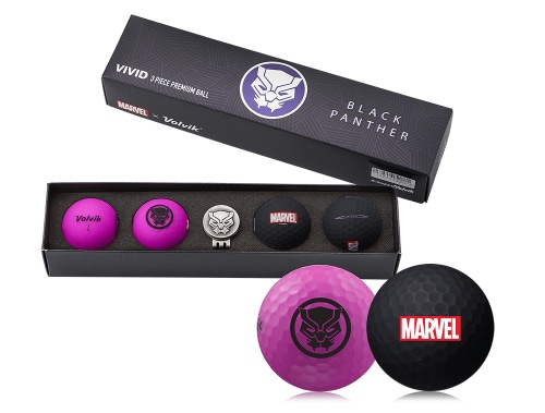 Volvik Marvel Limited Edition Marvel Golf Ball Gift Packs - Black Panther