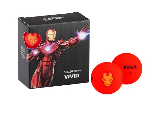 Volvik Marvel Character Golf Ball 4 pack - Iron Man