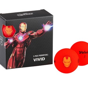 Volvik Marvel Character Golf Ball 4 pack - Red - Iron Man