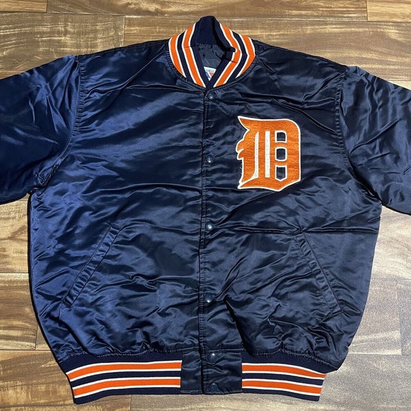 Vintage Starter Jacket Detroit Tigers Satin Varsity Bomber MLB