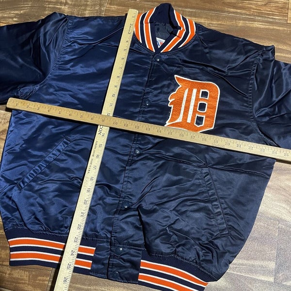 Vintage Starter Jacket Detroit Tigers Satin Varsity Bomber MLB Baseball  Size L