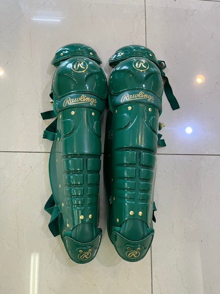 New Rawlings 5DCW Adult Kelly Green Baseball Leg Guards