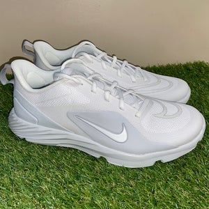 *SOLD* Nike Alpha Huarache 8 Pro Turf Lacrosse Shoes White CZ6559-110 Mens Size 8 NEW