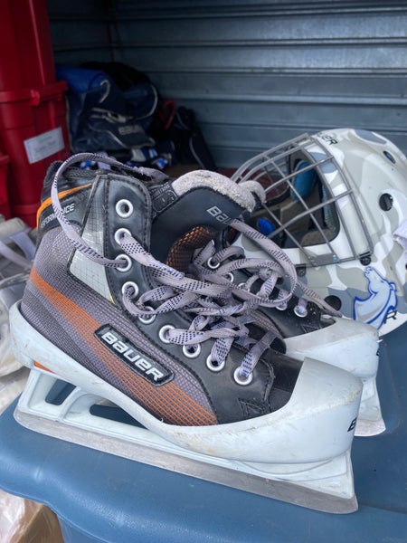 Used Bauer Regular Width Size 6 Performance Hockey Goalie Skates