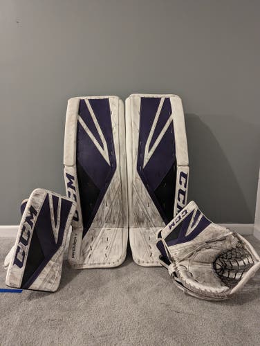 Used 34+2 CCM Premier II Pro Goalie Full Set Pro Stock Regular Hand