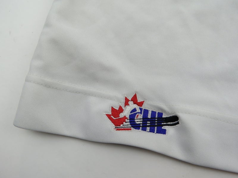 Reebok Practice Worn Authentic OHL Pro Stock Ice Hockey Jersey White 58  GOALIE