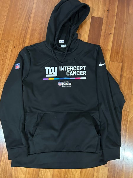 Saquon Barkley New York Giants Cancer Hoodie Nike On Field Team Player  Issued L