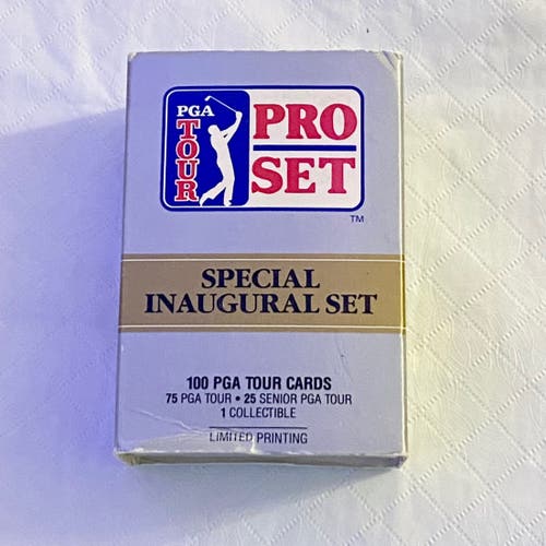 Pro Set PGA Tour Special Inaugural Set Trading Cards - Complete 100 Card Set
