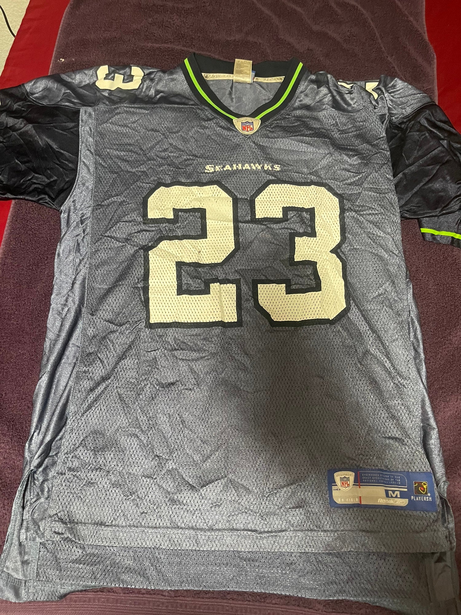 Reebok Seahawks Marcus Trufant Jersey