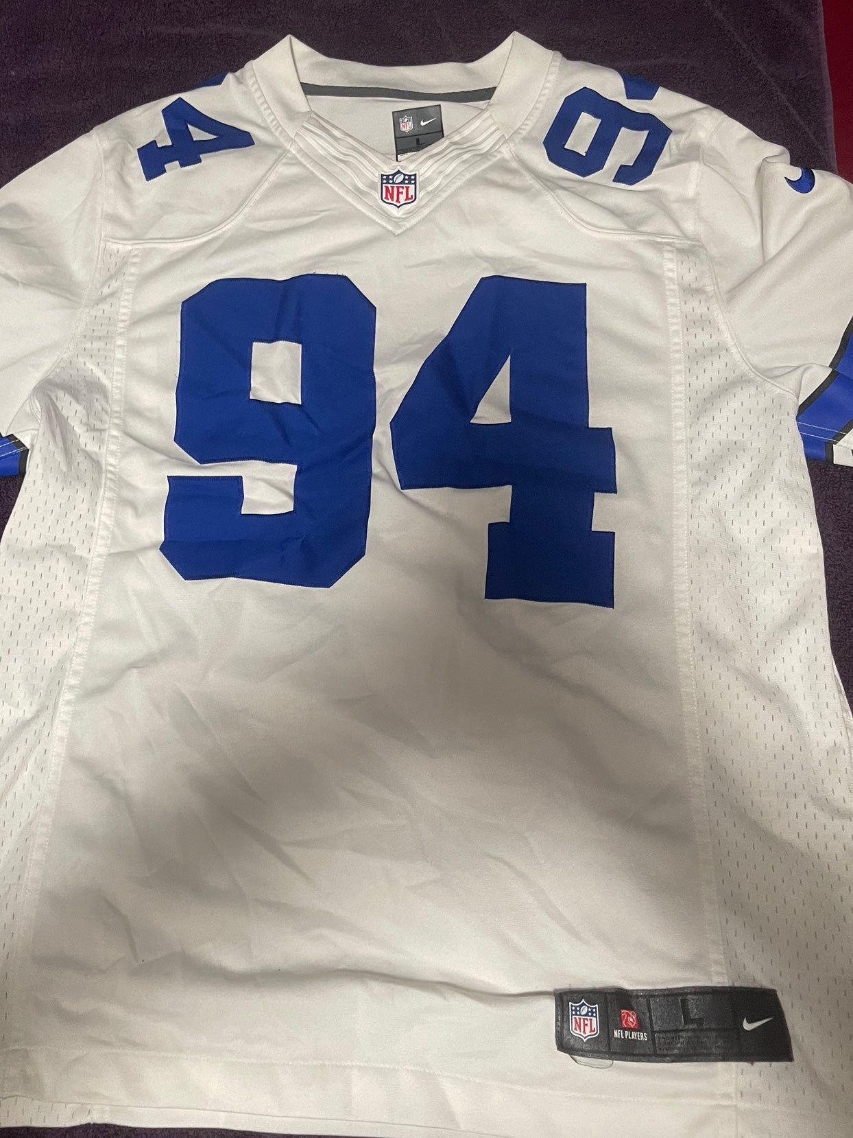 Nike, Shirts, Nwot Dallas Cowboys 94 Jersey Size Xl 48