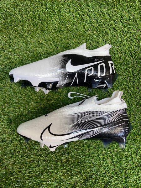 Nike Vapor Edge Elite 360 Flyknit White Black Football Cleats