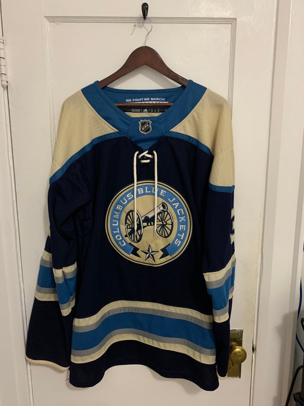 Vintage Dan Fritsche Auto Columbus Blue Jackets White Jersey CCM NHL Youth L/XL