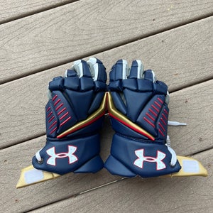 Used UA All America Game Engage 2 Lacrosse Gloves 13"