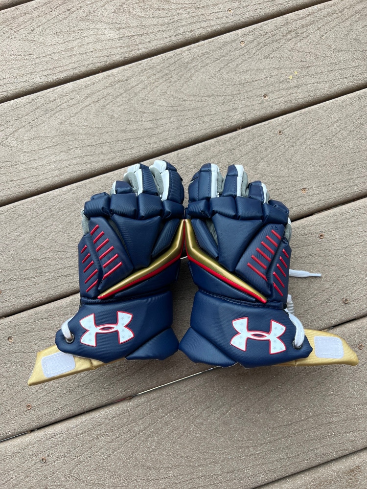Used UA All America Game Engage 2 Lacrosse Gloves 13"