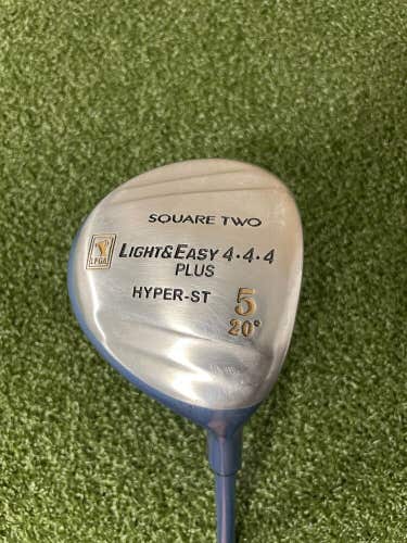 Square Two LPGA Light & Easy 5 Wood /RH/ Ladies Graphite ~40.25"/NEW GRIP/jj6280