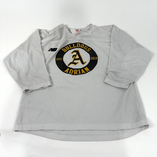 Used White Adrian New Balance Practice Jersey | Senior Small | A728