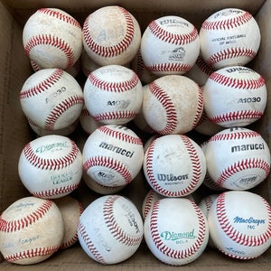 32 Slightly Used Baseballs - (Recycled Game-Balls)