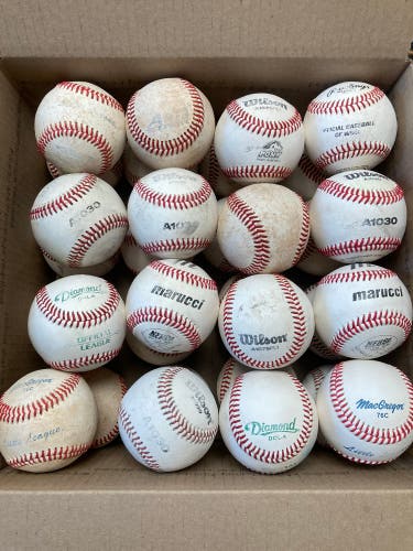 32 Slightly Used Baseballs - (Recycled Game-Balls)