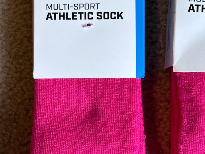 New Champro Multi-Sport Athletic Baseball Socks - Pink - Large