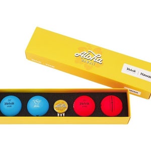 Volvik Vivid Limited Edition State Pack Golf Balls & Ball Marker Set - Hawaii