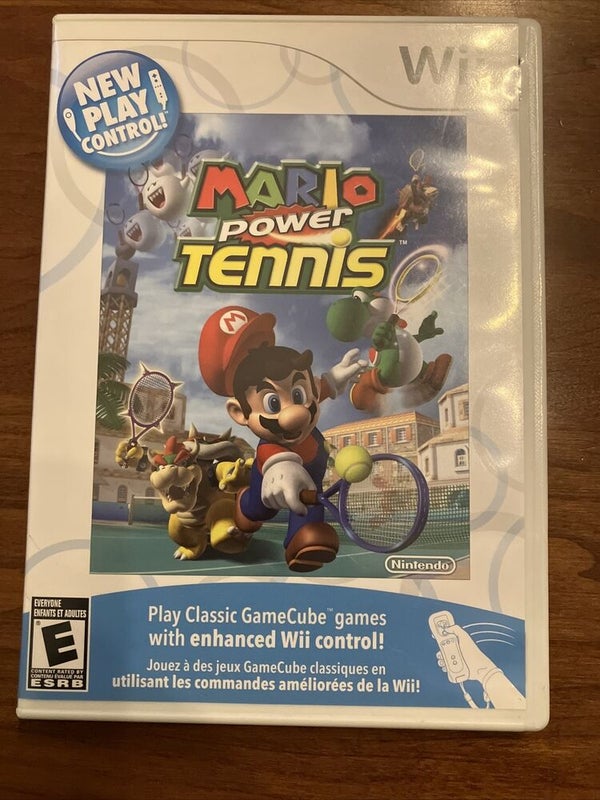 Nintendo New Play Control Mario Power Tennis Wii W/ Manual - Tested