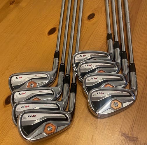Used Left Handed R11 Stiff Flex Steel Shaft Iron Set