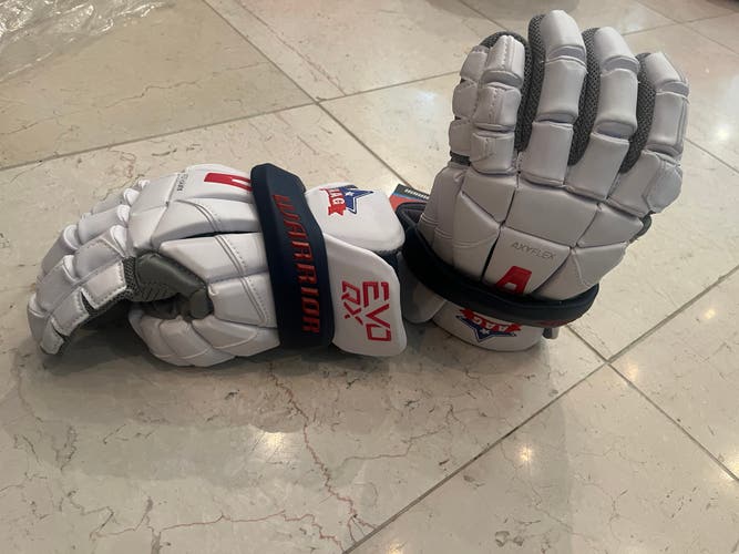New Warrior All American Edition Large EVO QX Lacrosse Gloves